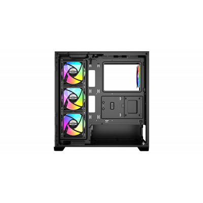 Корпус Ocypus Gamma C72 BK ARGB ATX/mATX/ITX 3xUSB Черный Gamma-C72-BKD400XX-GL