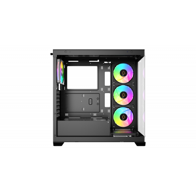 Корпус Ocypus Gamma C72 BK ARGB ATX/mATX/ITX 3xUSB Черный Gamma-C72-BKD400XX-GL