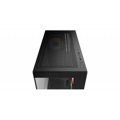 Корпус Ocypus Gamma C72 BK ARGB ATX/mATX/ITX 3xUSB Черный Gamma-C72-BKD400XX-GL