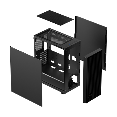 Корпус Ocypus Gamma C70 BK ATX/mATX/ITX 2xUSB Черный Gamma-C70-BKG000XX-GL