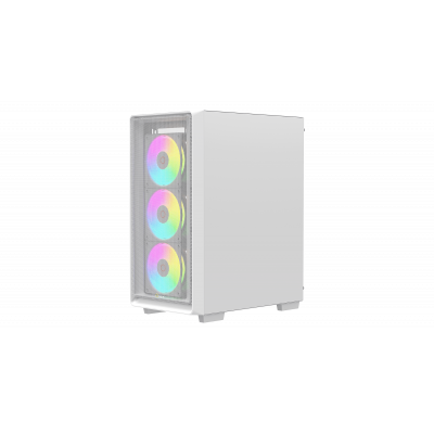 Корпус Ocypus Gamma C60 WH ARGB ATX/mATX/ITX 3xUSB Белый Gamma-C60-WHG400XX-GL