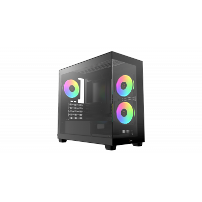 Корпус Ocypus Gamma C52 BK ARGB mATX/ITX 3xUSB Черный Gamma-C52-BKD300XX-GL