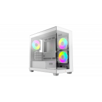 Корпус Ocypus Gamma C52 WH ARGB mATX/ITX 3xUSB Белый Gamma-C52-WHD300XX-GL