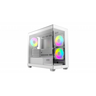 Корпус Ocypus Gamma C52 WH ARGB mATX/ITX 3xUSB Белый Gamma-C52-WHD300XX-GL