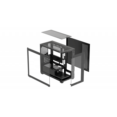 Корпус Ocypus Gamma C52 BK mATX/ITX 3xUSB Черный	 Gamma-C52-BKD000XX-GL