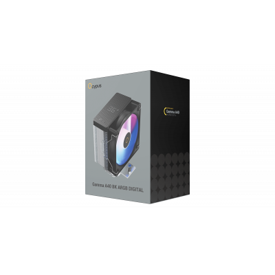 Вентилятор для процессора Ocypus Gamma A40 BK ARGB Digital 200W 1851/1700/1200/115X/AM5/AM4 Черный