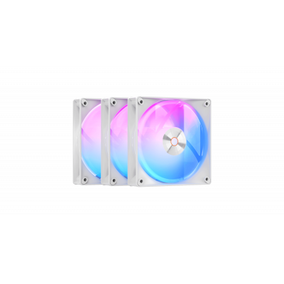 Вентилятор для корпуса Ocypus Delta F12 WH ARGB 3-IN-1 3x(120x120x25mm) 500-2000RPM 73CFM Белый