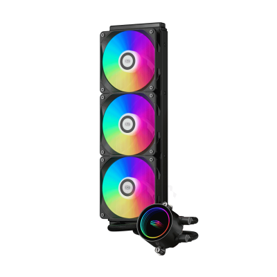 Водяное охлаждение для CPU PCCooler DA360 ARGB BK TDP 300W 115X/1200/1700/1851/20XX/AM4/AM5  Черный