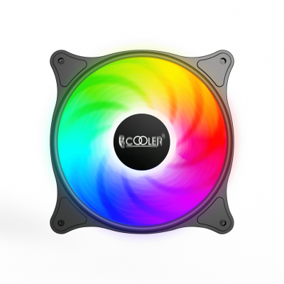 Вентилятор для корпуса PCCooler FX-120-3 LED 120mm 3 pin + Molex 1200 RPM Black