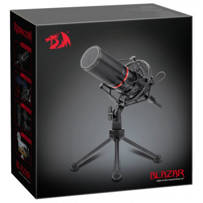 Игровой стрим микрофон Redragon Blazar GM300 USB, кабель 1.8 м, НОВИНКА!