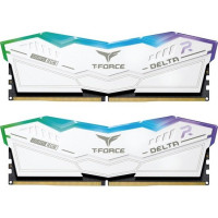 Оперативная память 32GB Kit (2x16GB) 6200MHz DDR5 Team Group DELTA RGB CL38 WH FF4D532G6200HC38ADC01