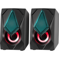Колонки стерео Defender Solar 1, 6Вт, подсветка, питание от USB