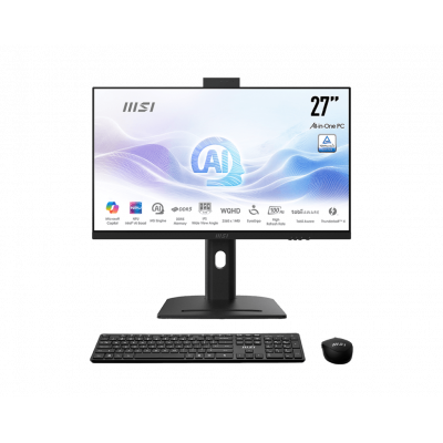 Моноблок MSI Modern AM273QP AI 1UM 27'' WQHD, Ultra 7 155U, 16Gb, 1Tb, Non-OS, Черный 1UM-003XRU Моноблок MSI Modern AM273QP AI 1UM 27'' WQHD, Ultra 7 155U, 16Gb, 1Tb, Non-OS, Черный 1UM-003XRU