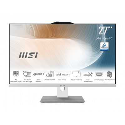 Моноблок MSI Modern AM272P 1M 27'' FHD, Ultra 7 150U, 32Gb, 1Tb, Non-OS, Белый 1M-685XRU