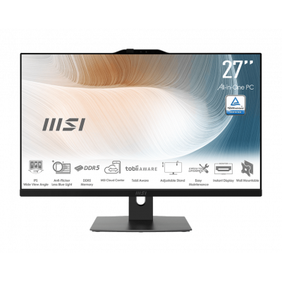 Моноблок MSI Modern AM272P 1M 27'' FHD, Ultra 5 120U, 16Gb, 512Gb, Non-OS, Черный 1M-681XRU