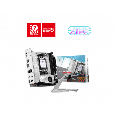 Материнская плата MSI MPG B850I EDGE TI WIFI AM5 B850 2xDDR5 2xSATA RAID 2xM.2 HDMI Type-C mTX