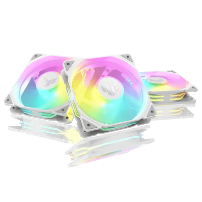 Вентилятор для корпуса ASUS TUF GAMING TR120 FAN ARGB REVERSE WHITE 3IN1 120x120x28 TR120-1R/WT/REV/