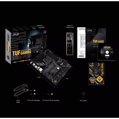 Материнская плата ASUS TUF GAMING B550-PLUS AMD B550 AM4 4xDDR4  6xSATA3 RAID DP HDMI ATX
