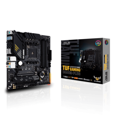 Материнская плата ASUS TUF GAMING B550M-PLUS AMD B550 AM4 4xDDR4 4xSATA3 2xM.2 RAID HDMI DP mATX
