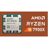 Процессор AMD Ryzen 9 7900X 4,7Гц (5,6ГГц Turbo) 12С/24T 64MB L3 170W-230W AM5 OEM 100-000000589