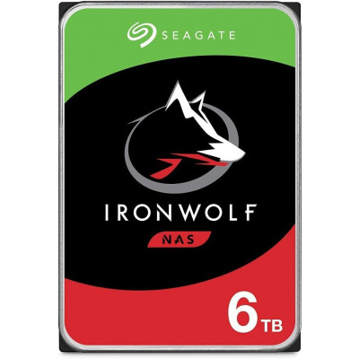Жесткий диск для NAS систем  6Tb HDD Seagate IronWolf SATA 6Gb/s 5400rpm 3.5