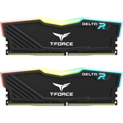 Оперативная память 16GB Kit (2x8GB) 3600MHz DDR4 Team Group DELTA RGB TF3D416G3600HC18JDC01 Black
