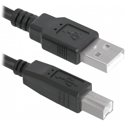 Кабель Defender USB04-17 USB 2.0, AM-BM 5м, BULK (пл. пакет)