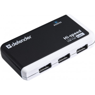4-портовый мини-разветвитель USB 2.0 Defender Quadro Infix