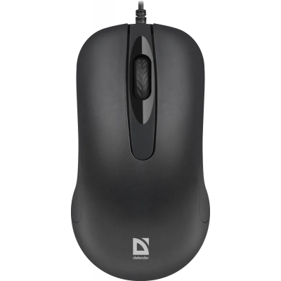 Мышь проводная Defender Classic MB-230 (Черный), USB 4кн, 1кл-кн, 1000-1200 dpi, НОВИНКА!