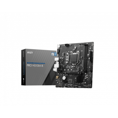 Материнская плата MSI PRO H510M-B LGA1200 iH470 2xDDR4 4xSATA3 1xM.2 VGA HDMI mATX