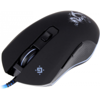 Мышь проводная игровая оптическая Defender Sky Dragon GM-090L (черный),USB, 6 кн. + колесо, коврик