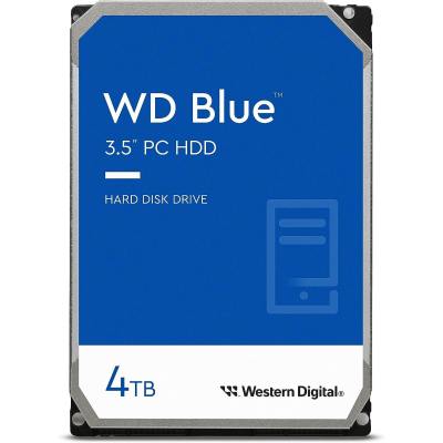 Жесткий диск HDD 4Tb Western Digital Blue SATA 6Gb/s 256Mb 5400rpm WD40EZAZ