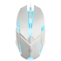Мышь проводная Defender Cyber MB-560L 7цветов,3кнопки,1600dpi,белый, НОВИНКА!
