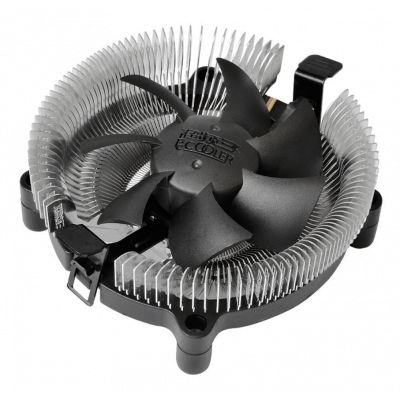 Вентилятор для процессора PCCooler E80 TDP 65W 775/115X/AM2/2+/AM3/3+/AM4/FM1/FM2/754/939/940 Черный