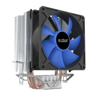 Вентилятор для процессора PCCooler S93 V2 TDP 120W 3-pin 1700/1200/115x/AM5/AM4/AM3 Черный с Синим