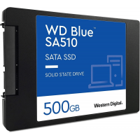 Твердотельный накопитель  500GB SSD WD BLUE SA510 2.5” SATA3 R555Мб/с W440Мб/с WDS500G3B0A