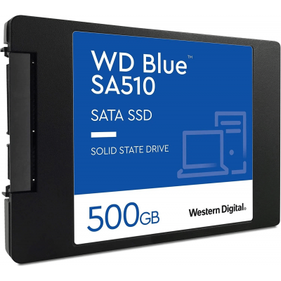 Твердотельный накопитель  500GB SSD WD BLUE SA510 2.5” SATA3 R555Мб/с W440Мб/с WDS500G3B0A