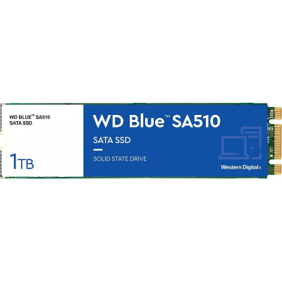 Твердотельный накопитель 1000GB SSD WD BLUE SA510 3D NAND M.2 SATA R560Mb/s W520MB/s WDS100T3B0B