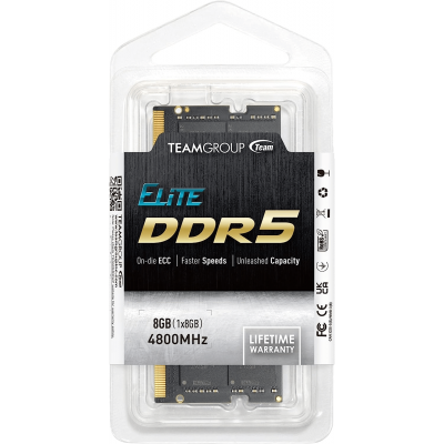 Оперативная память для ноутбука  8GB DDR5 4800Mhz Team Group ELITE SO-DIMM TED58G4800C40D-S016