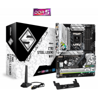 Материнская плата ASRock Z790 STEEL LEGEND WIFI LGA1700 4xDDR5 8xSATA RAID 5xM.2 HDMI DP ATX