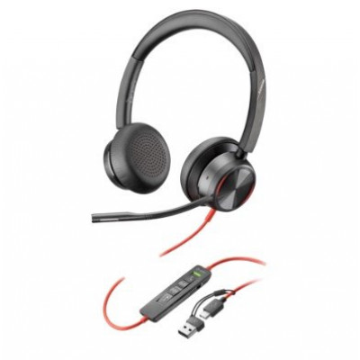 Наушники Poly Blackwire 8225 Stereo USB-C Headset +USB-C/A Adapter (8X223AA)